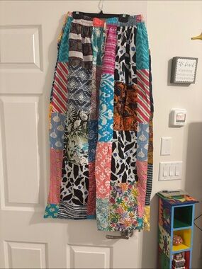 Patchwork Multicolor Maxi pants
